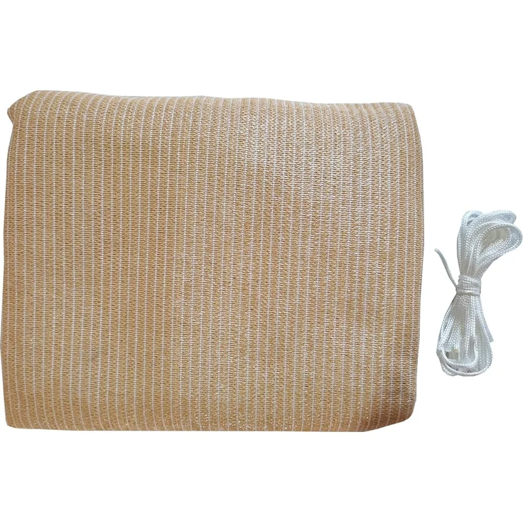 Rebecca Mobili Sonnenschutz Sonnensegel für Außenbereich Outdoor Beige Dreieckig Schwimmbad Befestigungsseil Polyethylen UV-Schutz 3,6 x 3,6 x 3,6 m (Cod. RE6340) – Bild 7