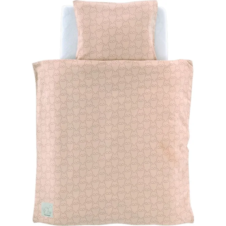 Träumeland Bettwäsche Jersey Kuschelhase beige 80/80 + 35/40 cm