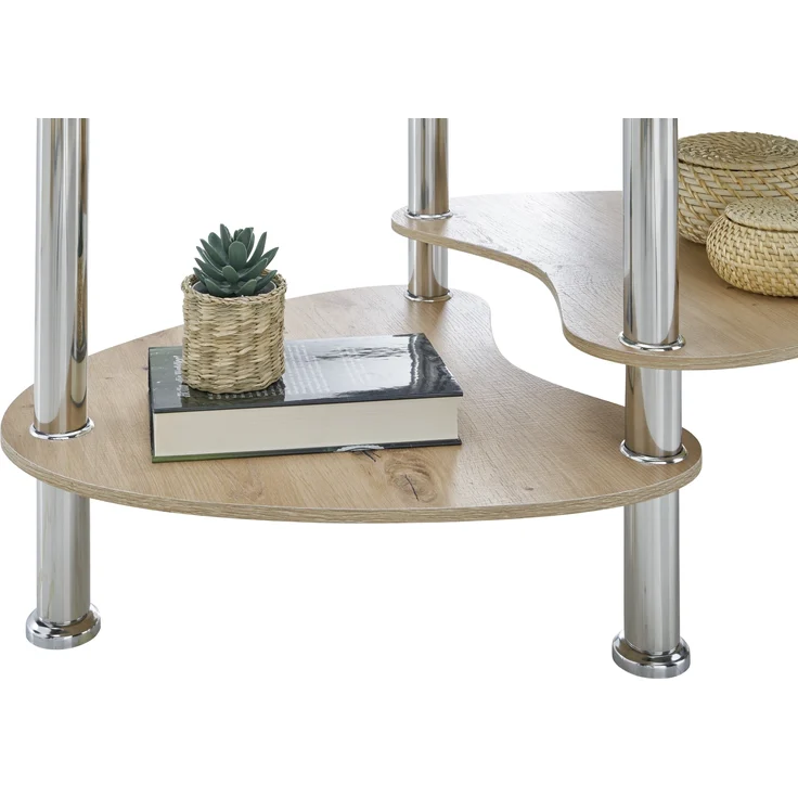 Couchtisch >PANTY< Sicherheitsglas, Ablage Artisan oder Sonoma Eiche - 42x90x55 (BxHxT) – Bild 6