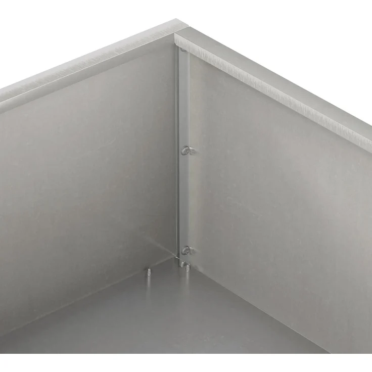 vidaXL Garten-Pflanzgefäß Silber 80 x 80 x 20 cm Edelstahl 8005016 – Bild 5