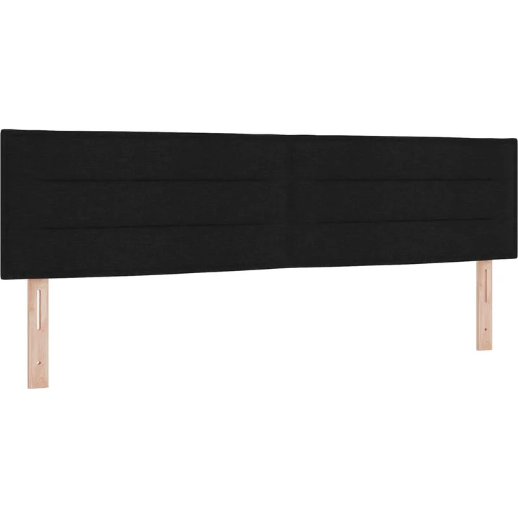 vidaXL Boxspringbett mit Matratze Schwarz 180 x 200 cm Stoff 3451519 – Bild 4