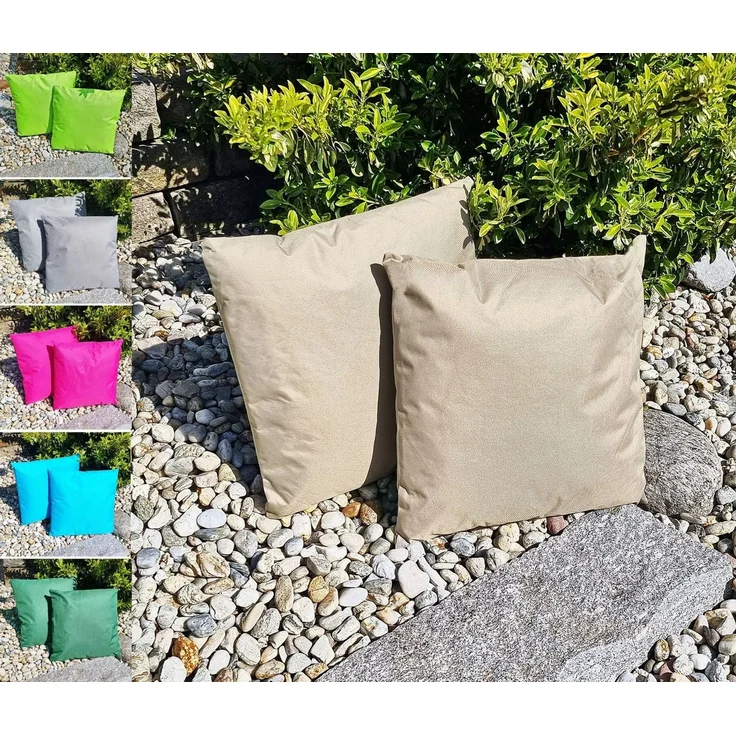 JACK Dekokissen JACK 45x45cm Outdoor Lounge Kissen Dekokissen inkl. Füllung Sitzkissen, Robust, Strapazierfähig, Wasserabweisend, für Innen & Außen – Bild 2