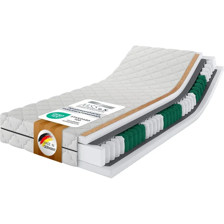 MEDIC-KOKOS 7 Zone Matratze TFK ECO - H4 - 90 x 200 x 21cm