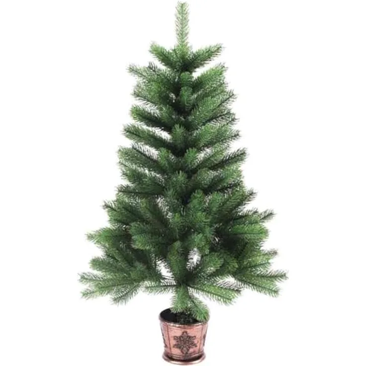 vidaXL Künstlicher Weihnachtsbaum Naturgetreue Nadeln 90 cm Grün 284327