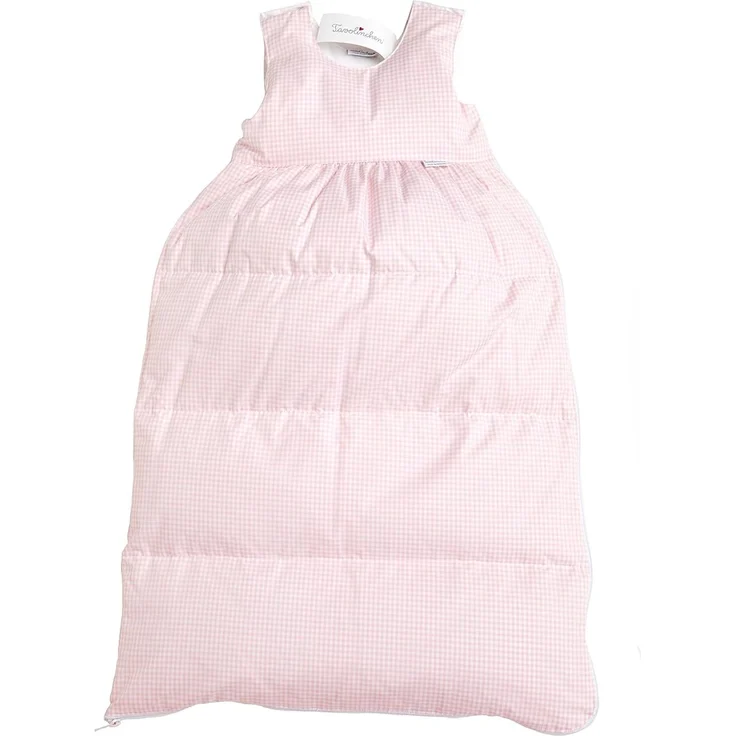 Tavolinchen Babyschlafsack Daunenschlafsack "TwistKaro" Kinderschlafsack - rose - 110cm – Bild 1