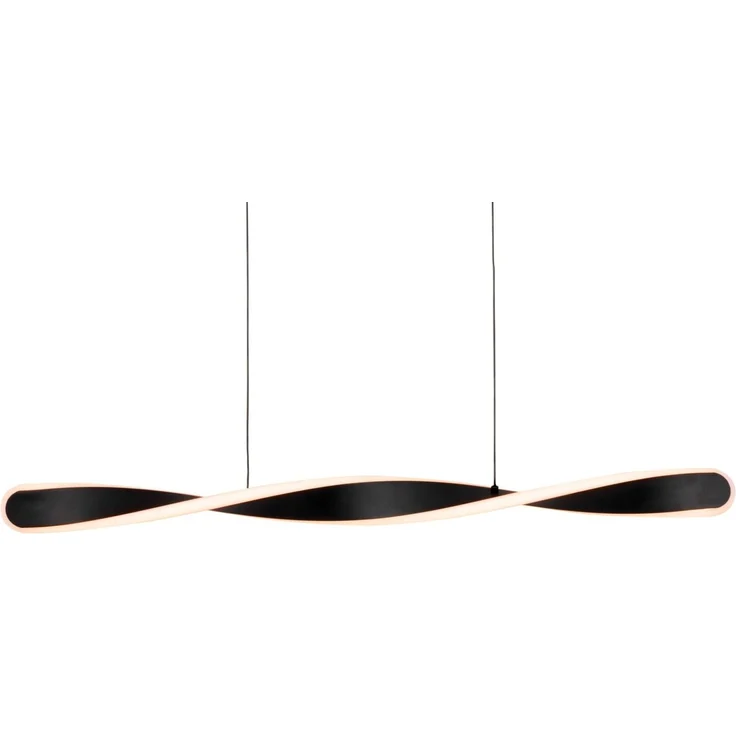 Novel 'HENDERSON' LED-Hängeleuchte, Kunststoff schwarz, 6 x 150 x 89 cm, dimmbar – Bild 7