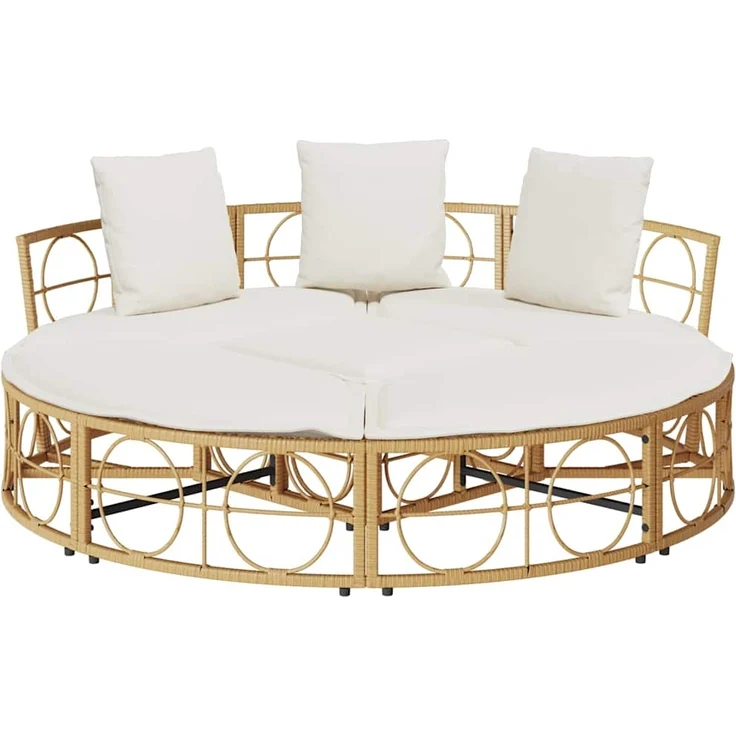 vidaXL Outdoor-Loungebett ohne Dach Poly Rattan 4108237 – Bild 5