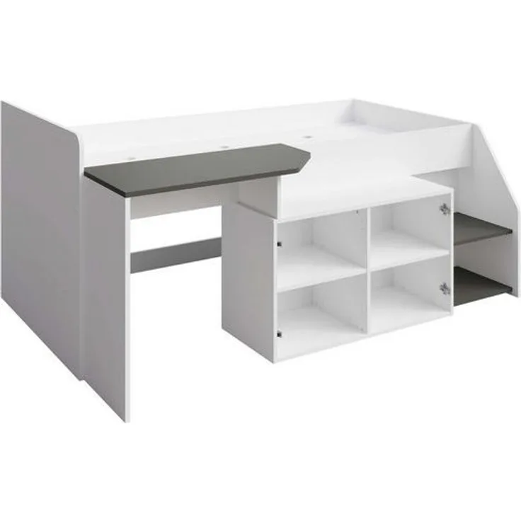 Home affaire Jugendbett Jugendzimmer-Set Durango - 3 in 1: Bett, Schreibtisch, Kommode, Bett mit Schreibtisch und Kommode, BxTxH 204x135x90 cm