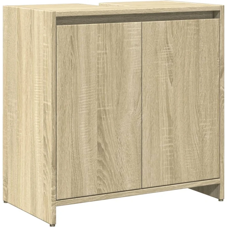 vidaXL 3-tlg. Badmöbel-Set Sonoma-Eiche Holzwerkstoff 3324973 – Bild 8