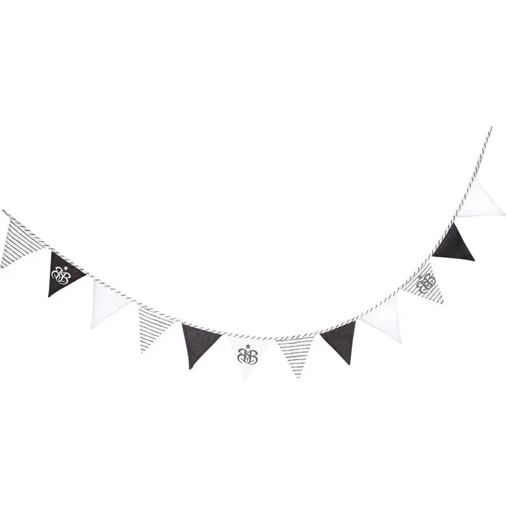 roba Wimpelkette 'Rock Star Baby 3' - 12 Wimpel (2m) - Länge der Kette 3 m - Baby- & Kinderzimmer Deko
