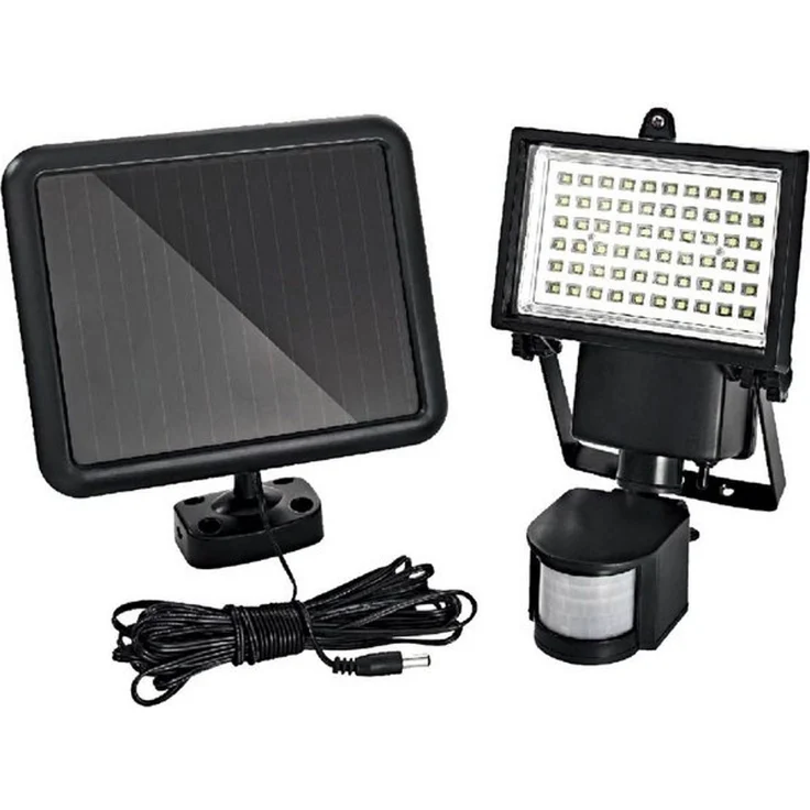 TRANGO LED Außen-Wandleuchte, Bewegungsmelder, SOL-YF60 LED Solar Strahler *GREEN* Solar Wandleuchte I Solar Fluter mit Bewegungsmelder I Solar Außenleuchte I Solarlampen mit Bewegungsmelder, Außenleuchte, Solar Sensor Strahlerleuchte – Bild 4