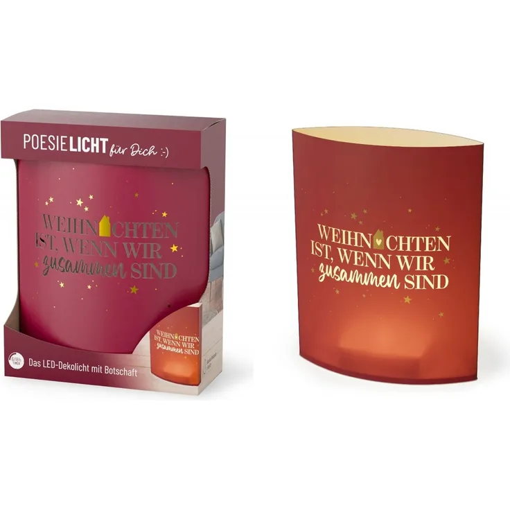 Lampe Leuchte Poesielicht Batterie Geschenk Weihnachten la vida Haus 6291281