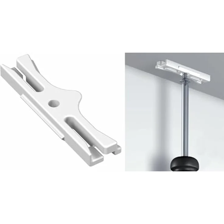 Garduna Gardinenschiene halbrunde Schleuderschiene, 1-läufig, Aluminium – Bild 5