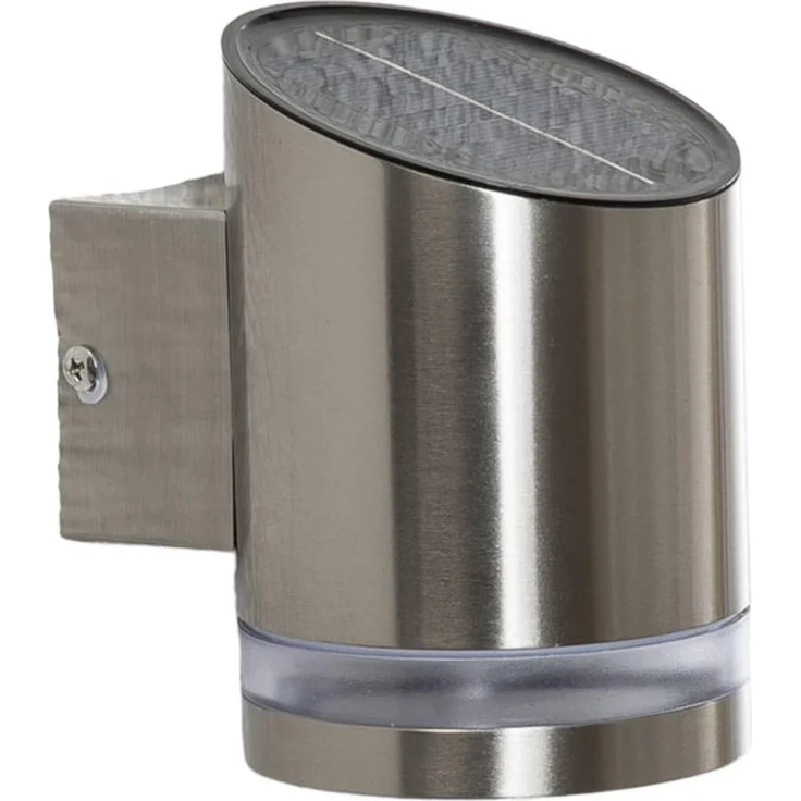 Lindby Außen-Wandleuchte Salma, LED, Edelstahl Alu universalweiß IP44, 1 x 0,5 W LED, universalweiß – Bild 1