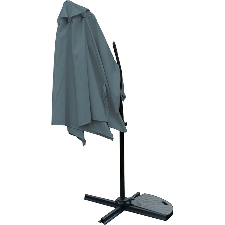 Ampelschirm Easy Push-Up Sonnenschirm Gartenschirm Anthrazit Ø3,50m – Bild 2
