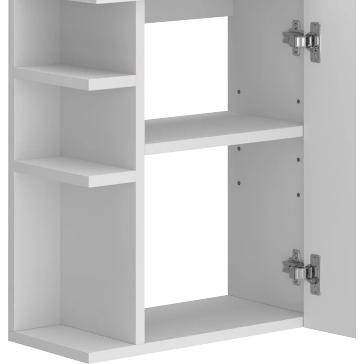 Waschbeckenunterschrank Amadeo Weiß 2 Teile, mit Waschbecken Vicco – Bild 6