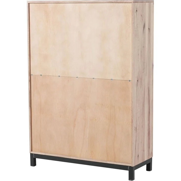 Highboard Wildeiche 103x40x148 bianco geölt VILLANDERS #205 – Bild 7