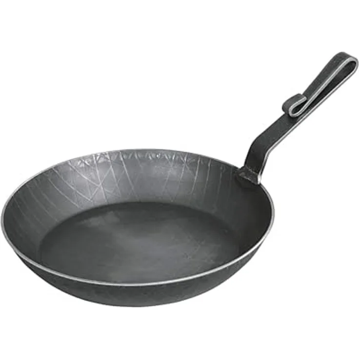 TURK Servierpfanne schmiedeeisern mit gebogenem Stiel ca. 24cm