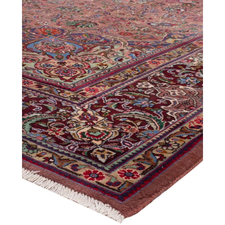 Perserteppich - Täbriz - 340 x 250 cm - hellrot – Bild 4