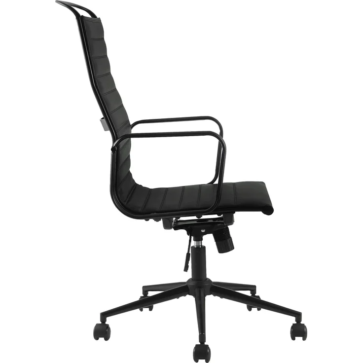 CLP Bürostuhl ergonomisch Nelson, Schreibtischstuhl mit Wippmechanismus, Kunstleder,schwarz – Bild 5