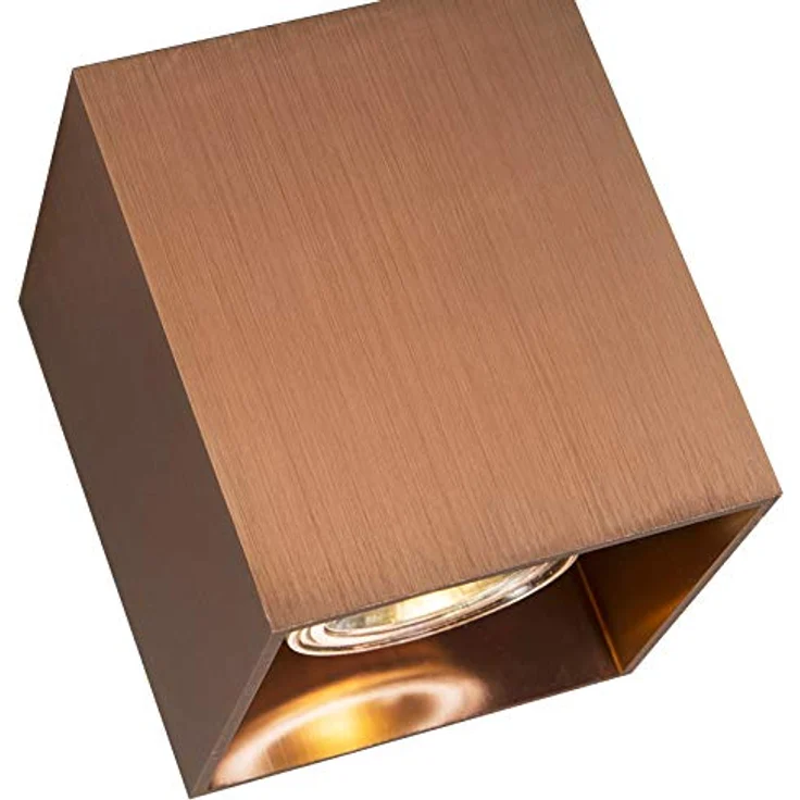 Qazqa Qubo Deckenstrahler, Kupfer, max. 50W, GU10 Fassung, dimmbar, 8.3cm, ideal für Wohnzimmer und Küche – Bild 5