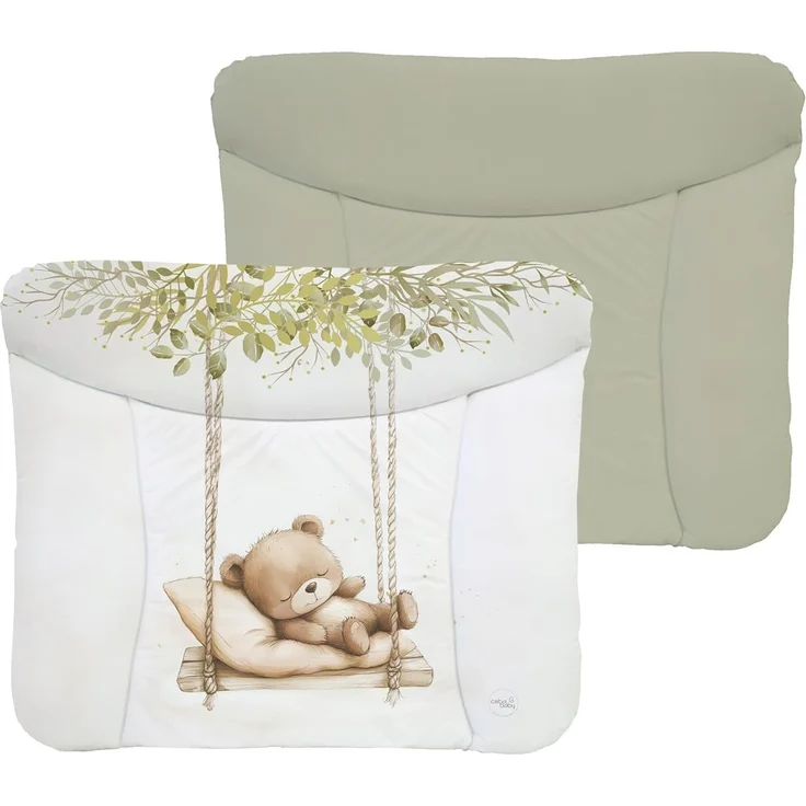 Ceba Baby® Wickelauflage 75x72 cm – Weiche Baby Wickelunterlage - Wasserdicht, abwaschbar - inkl. abnehmbarem Baumwollbezug – Für Jungen und Mädchen – OEKO-TEX® Standard 100 – Made in EU – Bild 3