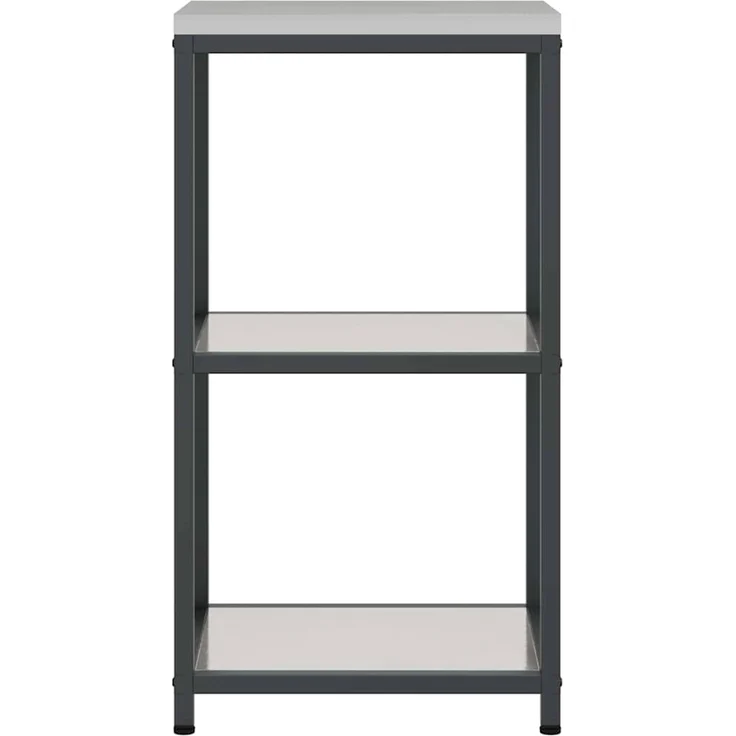 vidaXL Küchenaufbewahrung mit Regal Silber 60 x 50 x 92 cm Stahl 874972 – Bild 8