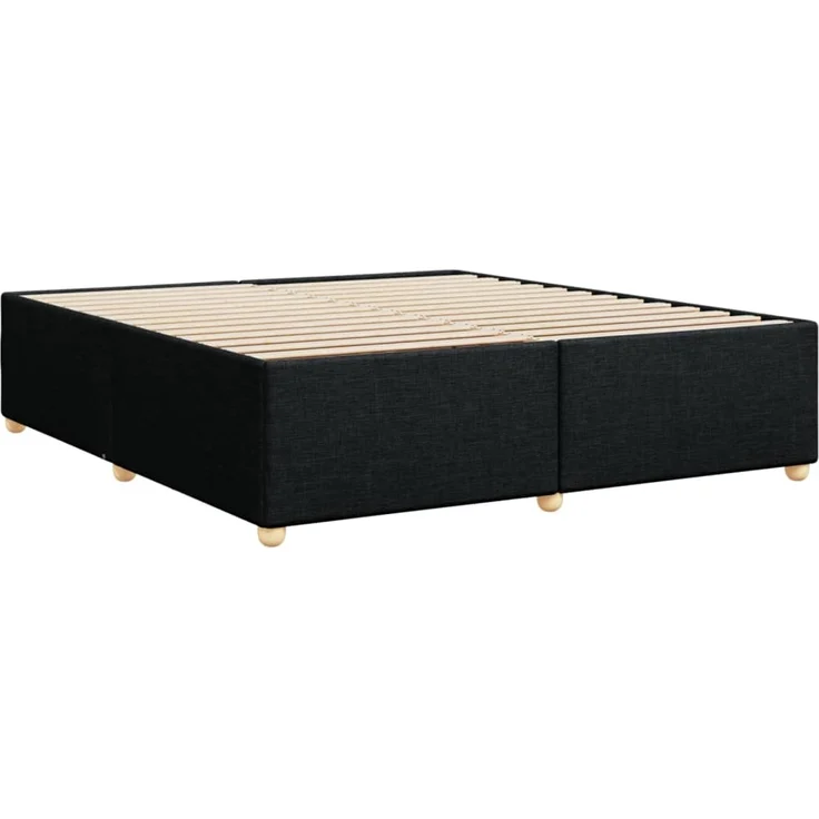 vidaXL Bettgestell ohne Matratze Schwarz 200x200 cm Stoff 3284759 – Bild 6