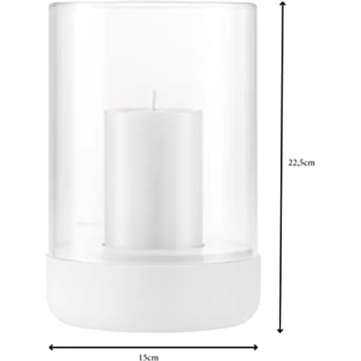 Blomus Windlicht L H 22,5 cm Calma Lily White – Bild 3