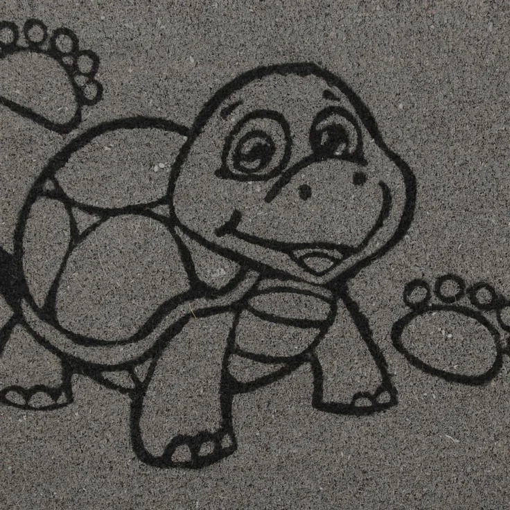 Bestlivings Fußmatte Kokos Schuhabtreter 50x75 cm in grau ( Schildkröte ), weitere Motive erhältlich – Bild 8