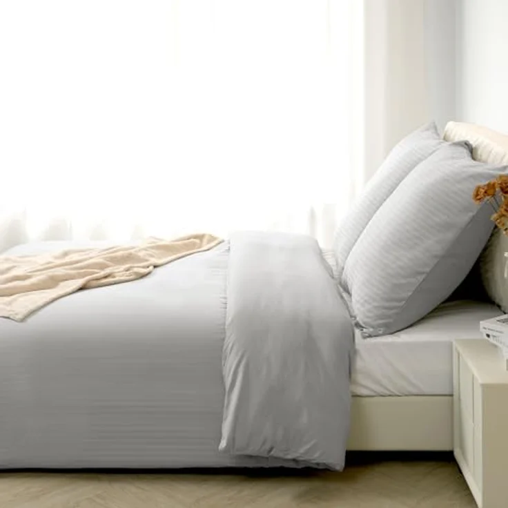 Good Nite Bettwäsche Gestrecktes Mikrofaser-Bettwäsche-Set mit Reißverschluss, Mikrofaser (Polyester), 3 teilig, Hochwertige Mikrofaser, gebürstet, Umschlagstil – Bild 8