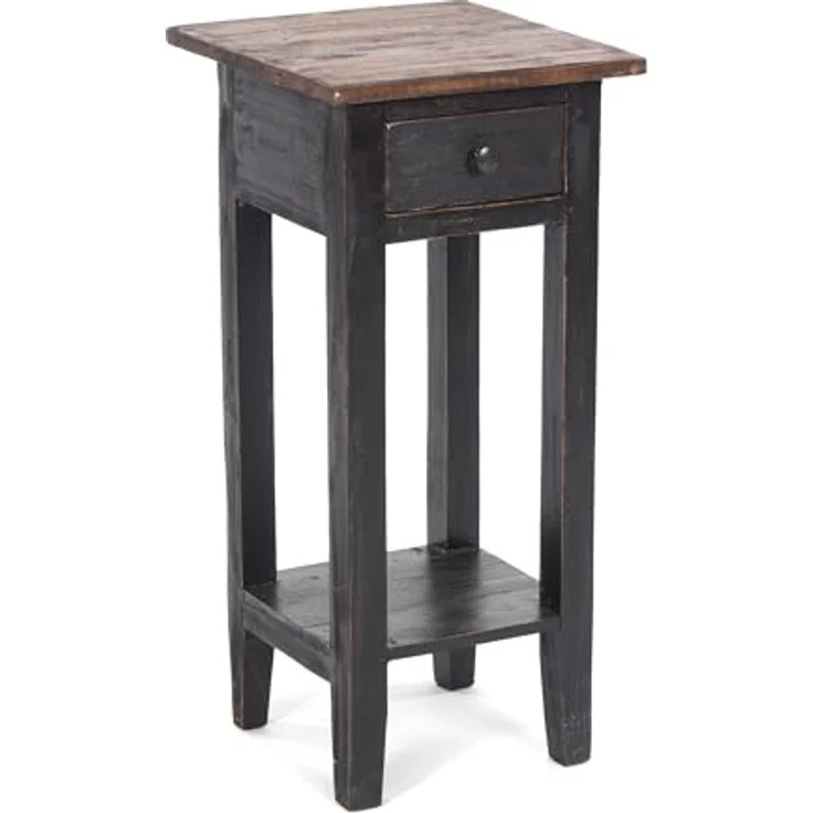 DESIGN DELIGHTS Telefontisch TELEFONTISCH "DRAWER 65", Altholz massiv, 65x31x31 cm, Beistelltisch – Bild 2
