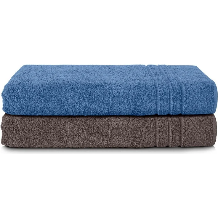 Komfortec Saunatuch Frotte aus 100% Baumwolle, Frottee (Packung, 2-St), 80x200 Saunatücher set XXL, Weich, Schnelltrocknend – Bild 1