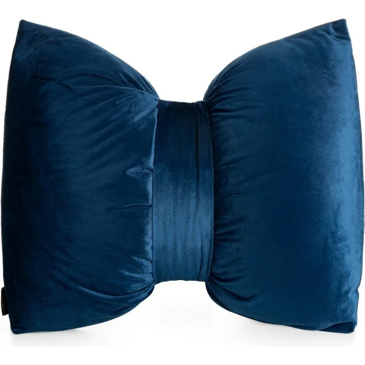 Eurofirany Dekokissen Samt-Dekokissen „Schleife“, 45x55 cm, 100 % Polyester, 200 g/m², weich & elegant – Bild 4