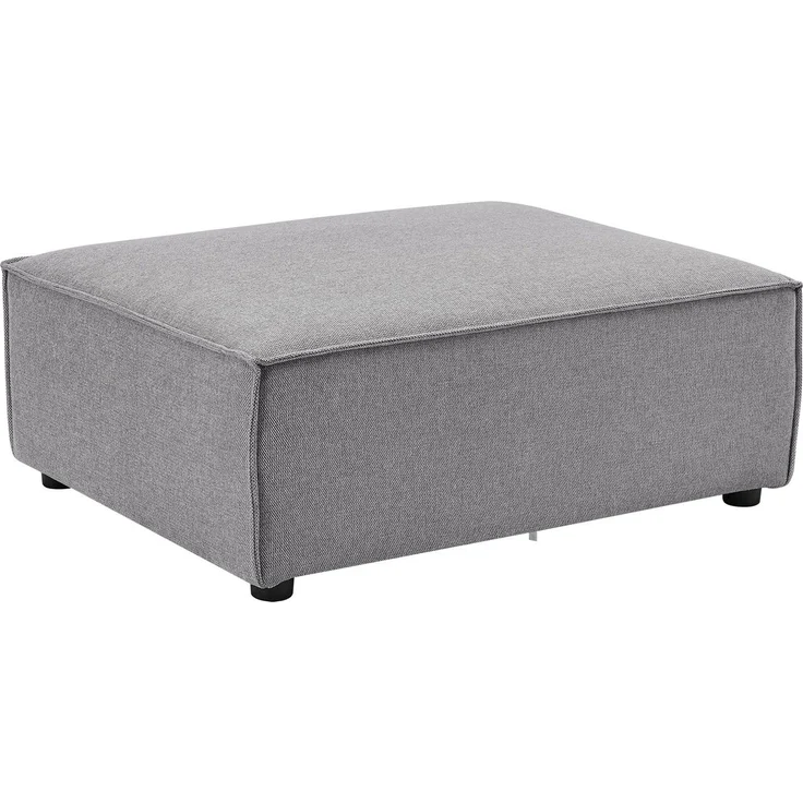 Juskys Ottomane Domas - modulares Sofa in Stoff Dunkelgrau - Wohnzimmer Couch - Modulsofa 130 kg belastbar - Sofagarnitur Wohnlandschaft – Bild 6