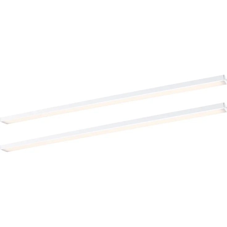 LED Unterschrankleuchte Inline Erweiterungsset 3000K dimmbar 2x6W 550x26mm 2x500lm 24V Weiß matt – Bild 1