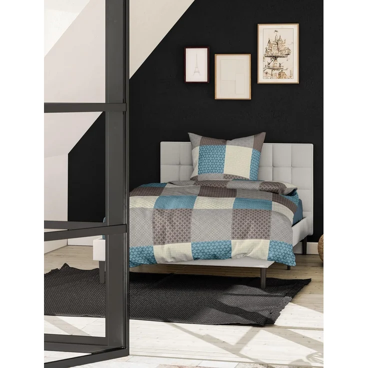 Bierbaum Bettwäsche 6277, Fein-Biber, Designed In Germany, Mokka 04, 155 X 220 + 80x80 Cm, Komfortgröße – Bild 1
