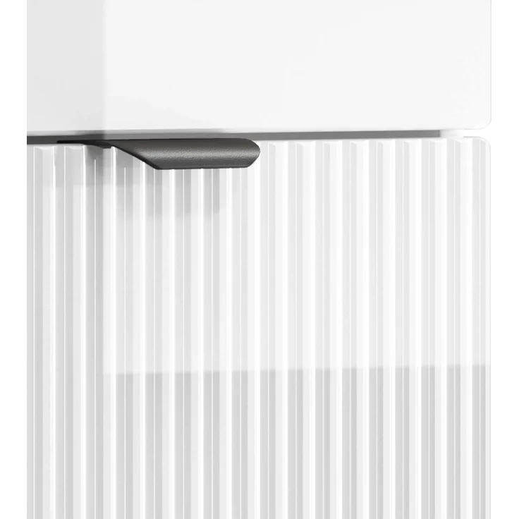 vidaXL Waschbeckenschrank Hochglanz Weiß 54 x 35 x 100 cm 890142 – Bild 8