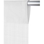 Fadenvorhang mit Stangendurchzug, individuell kürzbare Gardine, moderner und eleganter Dekorationsartikel in vielen Farben und Ausführungen Stangendurchzug Weiß 90x250 cm