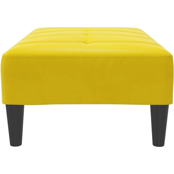 vidaXL Fußhocker Gelb 77x55x31 cm Samt 4007388 – Bild 4