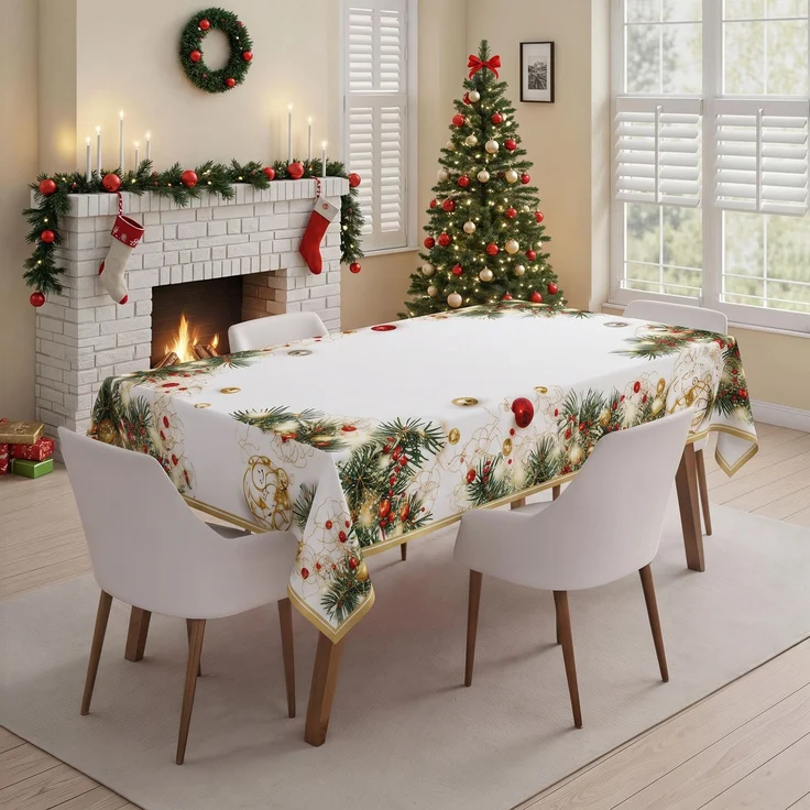 Hermia Concept 'Xmas 28' Tischdecke, Mehrfarbig, 160 x 220 cm – Bild 1