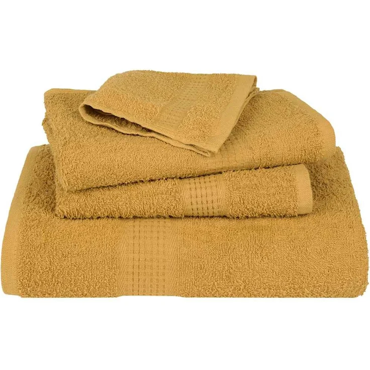 vidaXL Saunatücher FROGN 4 Stk. Gold 80x200 cm 360 g/m² 136816 – Bild 4