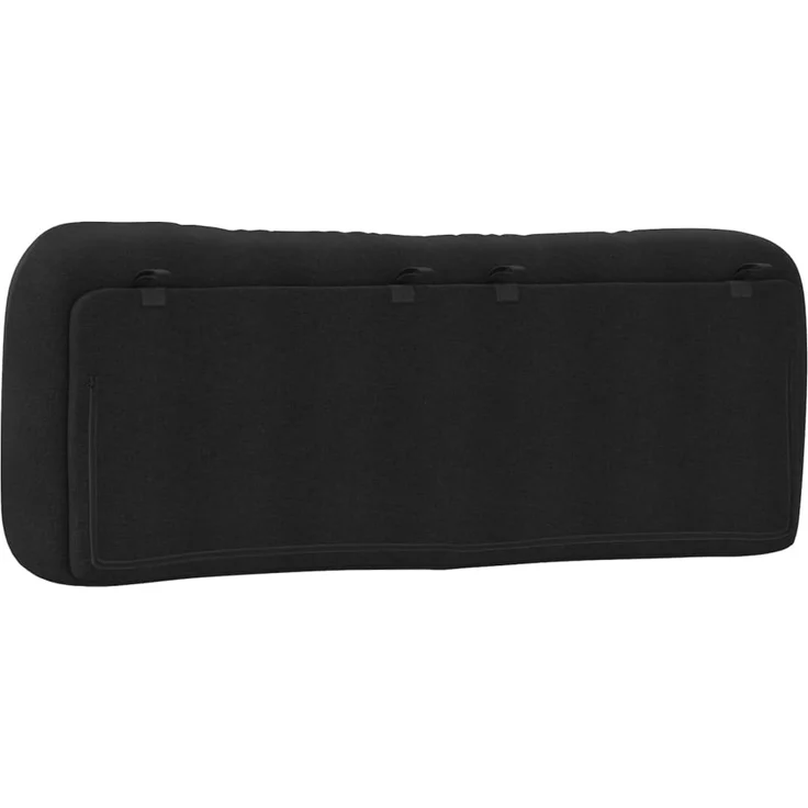 vidaXL Kopfteil-Kissen Schwarz 140 cm Stoff 374578 – Bild 7