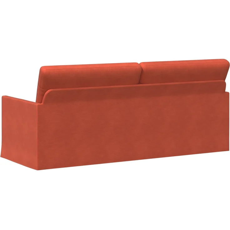 vidaXL 3-Sitzer Sofa Rot-Orange 190 x 81 x 82 cm Cordstoff 42041138 – Bild 4