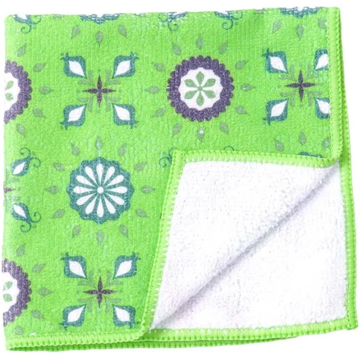 Mikrofasertuch für die Küche – Perfekte Sauberkeit im Handumdrehen 30 x 30 cm Blumen 3 Stück