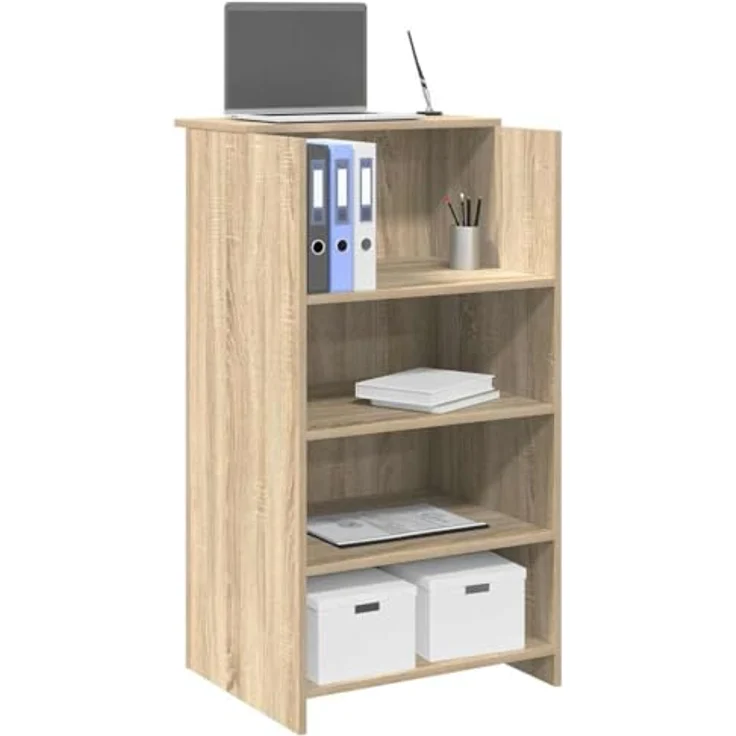 vidaXL Empfangstresen Sonoma-Eiche 55 x 50 x 103,5 cm Holzwerkstoff 859017 – Bild 5