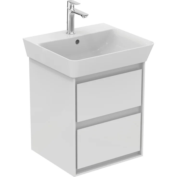 Ideal Standard Waschbeckenunterschrank Connect Air, weiß, 43 cm, mit Softclose-Funktion und grifflose Front