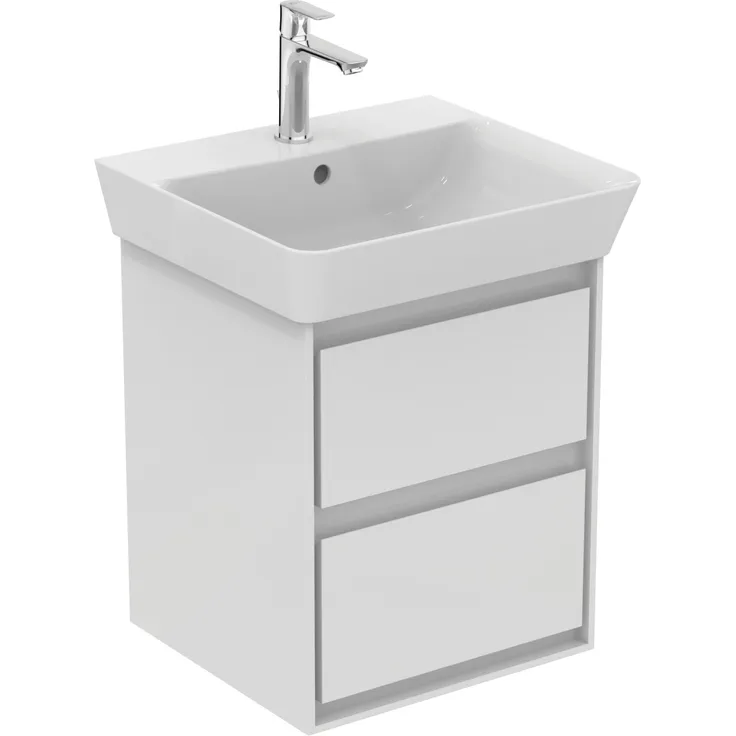 Ideal Standard Waschbeckenunterschrank Connect Air, weiß, 43 cm, mit Softclose-Funktion und grifflose Front