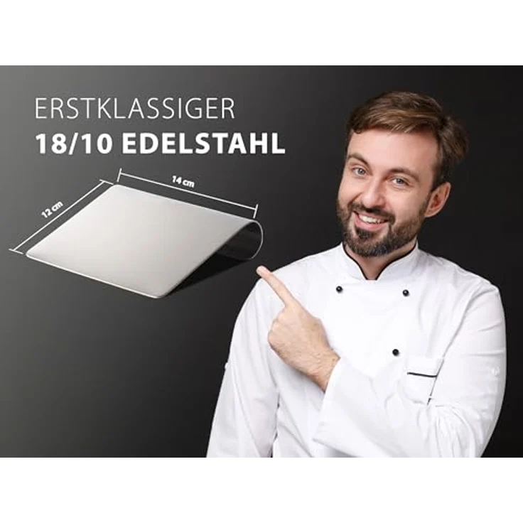 Hausfelder Küchenschaufel VIELZWECK-KÜCHENHELFER, 1 Stück, Kochschaufel aus Edelstahl – Bild 4
