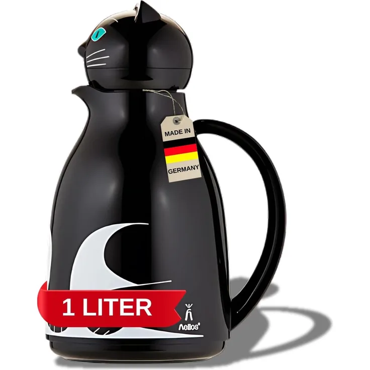 Helios Isolierkanne Thermo-Cat 1,0 l schwarz 2854-002